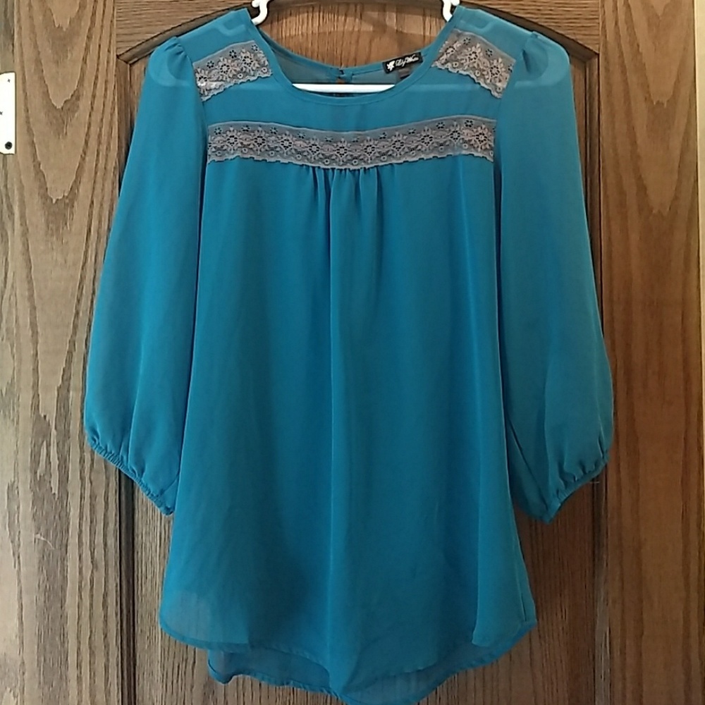Formal sheer blouse
